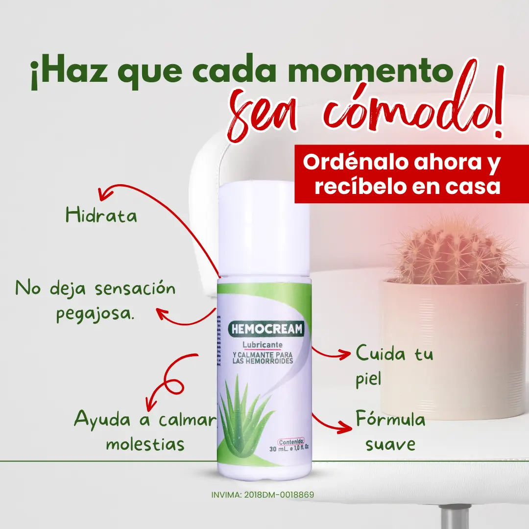 Deja atrás la incomodidad, el ardor y la Molestia de las Hemorroides con HEMO CREAM