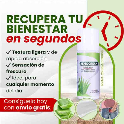 Deja atrás la incomodidad, el ardor y la Molestia de las Hemorroides con HEMO CREAM